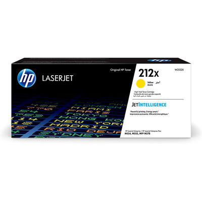 HP W2122X (212X) Yellow Original Toner High Capacity - M554dn / M555dn - HP