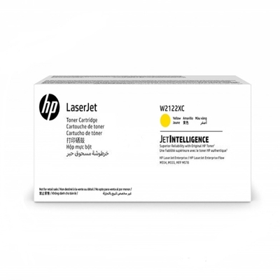 HP W2122XC (212X) Sarı Orjinal Toner Yüksek Kapasite - M554dn / M555dn - HP