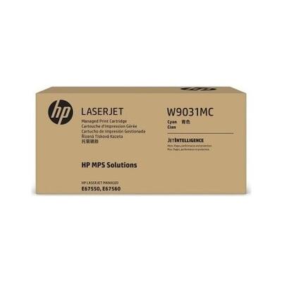 HP - HP W9031MC Cyan Original Toner - Laserjet Managed E67550 