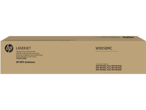HP W9058MC Original Waste Toner Box - Laserjet Managed E87640dn / E87650dn 