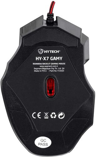 Hytech HY-X7 Gamy Black Gaming Gaming Mouse Rainbow Led RGB Illuminated