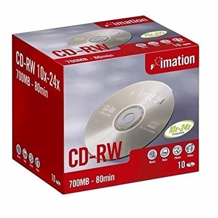 Imation CD-RW 700 MB 4-12X 10 Pk