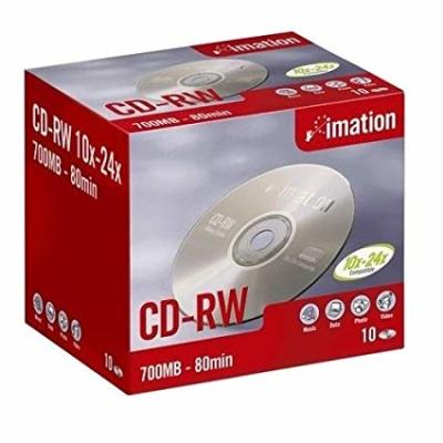 Imation CD-RW 700 MB 4-12X 10 Pk - IMATION