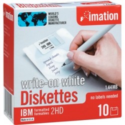IMATION - Imation MF2HD 3.5 HD 1,44 MB Floppy Disk - Biçimlendirilmiş Disket 10LU Paket (T2906)