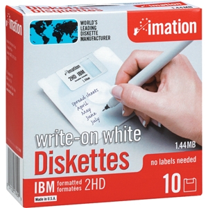 Imation MF2HD 3.5 HD 1,44 MB Floppy Disk - Biçimlendirilmiş Disket 10LU Paket (T2906)
