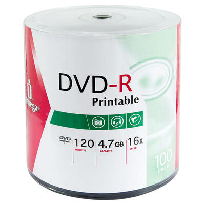 IOMEGA - Iomega IDSP100PR 16X 4.7 GB DVD-R (100'lü Paket) (T13286)