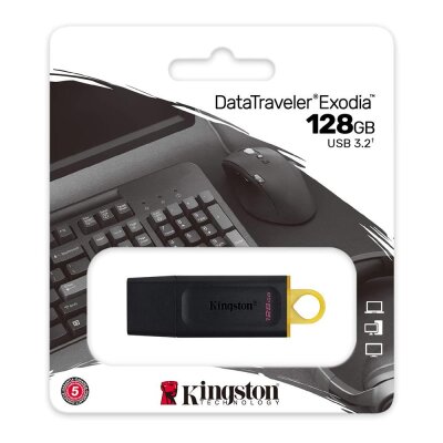 Kingston Exodia USB 3.2 Gen1 DTX/128GB 128 GB Flash Bellek - Kingston