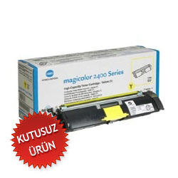 KONICA MINOLTA - Konica Minolta 1710589-001 Yellow Colour Toner - 2430 / 2450 (Without Box)