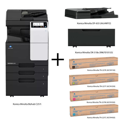 Konica Minolta Bizhub C257i Çok Fonksiyonlu Renkli Lazer Yazıcı - 1