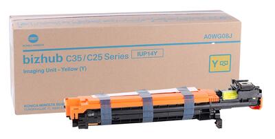 Konica Minolta IUP-14Y (A0WG08J) Yellow Original Drum Unit - C25 / C35 - KONICA MINOLTA
