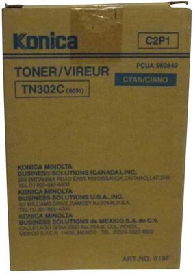 KONICA MINOLTA - Konica Minolta TN-302C (960849) Cyan Original Toner - 8020 / 8031 