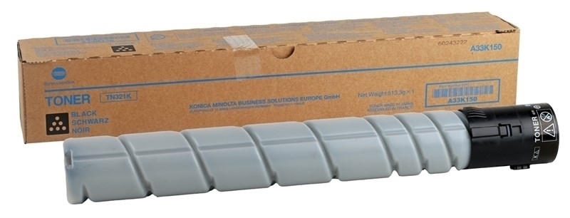 Genuine Konica Minolta TN-321 Black Toner Cartridge – A33K130 For Bizhub C224