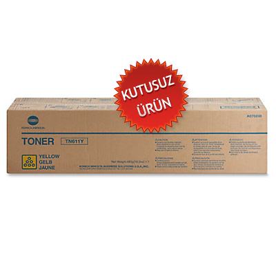 KONICA MINOLTA - Konica Minolta TN-611Y (A070230) Yellow Original Toner - C451 / C650 (Without Box)