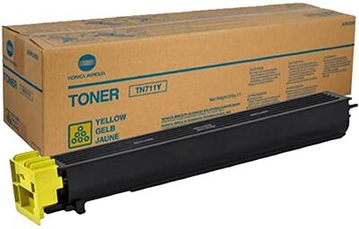 Konica Minolta TN-711Y (A3VU250) Sarı Orjinal Toner - Ineo +654 / Ineo +754 (T12394) - KONICA MINOLTA