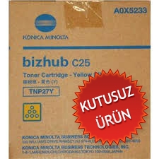KONICA MINOLTA - Konica Minolta TNP-27Y (A0X5252) Yellow Original Toner - Bizhub C25 (Without Box)