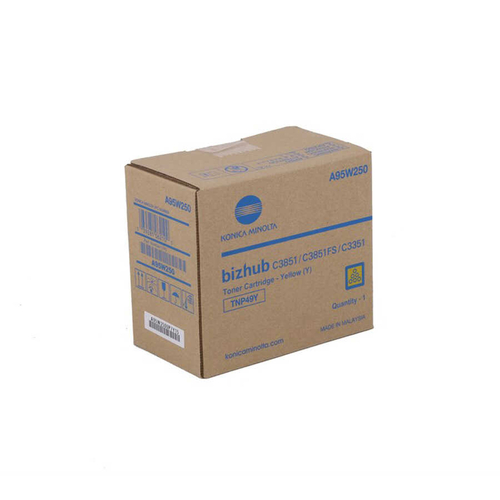 Konica Minolta TNP-49Y (A95W250) Sarı Orjinal Toner - C3351 / C3851 - 1