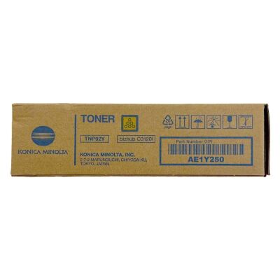 Konica Minolta TNP-92Y (AE1Y250) Sarı Orjinal Toner - C3120i - KONICA MINOLTA
