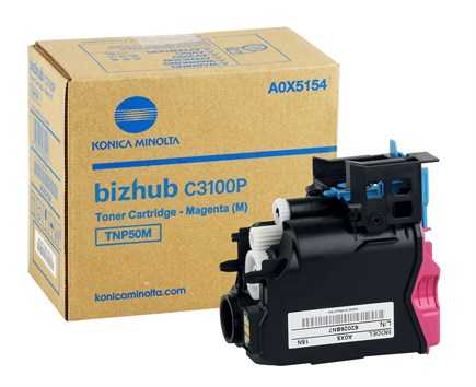 KONICA MINOLTA TNP50M BizHub C3100P KIRMIZI ORJİNAL TONER ...