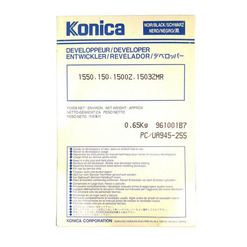 Konica Minolta UA945-255 Original Developer - 1500 / 1503