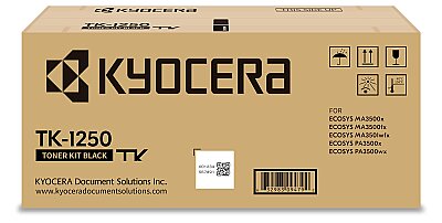 Kyocera TK-1250 Siyah Orjinal Toner - MA3500x / PA3500x - KYOCERA