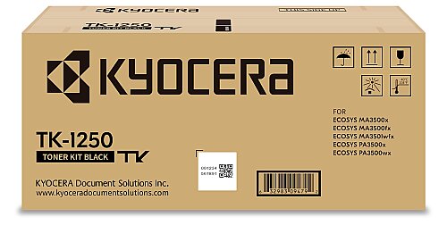 Kyocera TK-1250 Siyah Orjinal Toner - MA3500x / PA3500x - 1