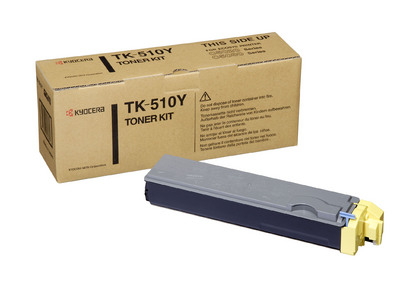 Kyocera TK-510Y (1T02F3AEU0) Yellow Original Toner - FS-C5020N / FS-C5025N - KYOCERA