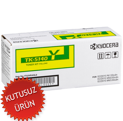 KYOCERA - Kyocera TK-5140Y (1T02NRANL0) Yellow Original Toner - M6030cdn / M6530cdn (Without Box)