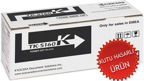 Kyocera TK-5160K (1T02NT0NL0) Black Original Toner - Ecosys P7040cdn (Damaged Box)