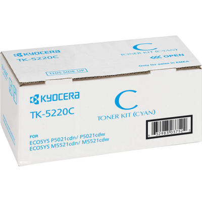 KYOCERA - Kyocera TK-5220C (1T02R9CNL1) Cyan Original Toner - P5021 / M5521 