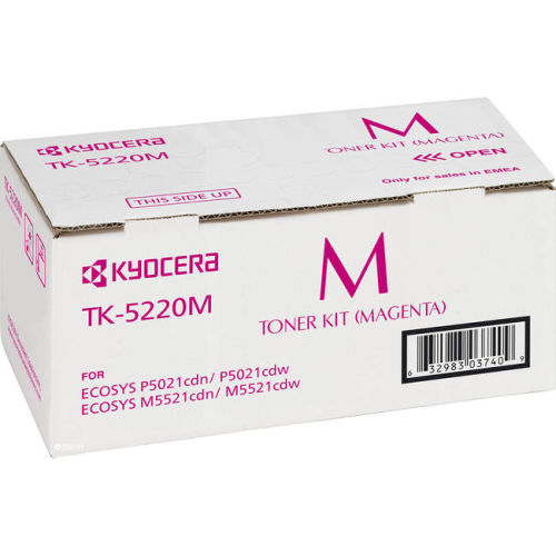 Kyocera TK-5220M (1T02R9BNL1) Magenta Original Toner - P5021 / M5521