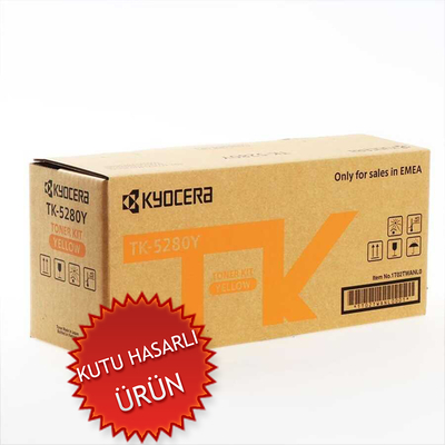 KYOCERA - Kyocera TK-5280Y (1T02TWANL0) Yellow Original Toner - P6235cdn / P6635cıdn (Damaged Box)