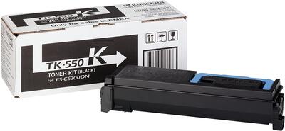 KYOCERA - Kyocera TK-550K (1T02HM0EU0) Black Original Toner - FS-C5200DN 