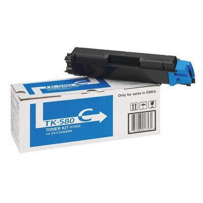 Kyocera TK-580C (1T02KTCNL0) Cyan Original Toner - FS-C5150dn / P6021Cdn - KYOCERA