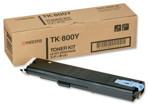 Kyocera TK-800Y (370PB3KL) Yellow Original Toner - FS-C8008 