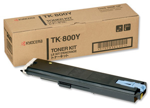 Kyocera TK-800Y (370PB3KL) Yellow Original Toner - FS-C8008 - KYOCERA