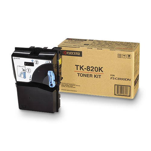 Kyocera TK-820K Black Original Toner - FS-C8100