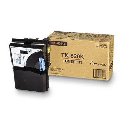 Kyocera TK-820K Siyah Orjinal Toner - FS-C8100 - KYOCERA