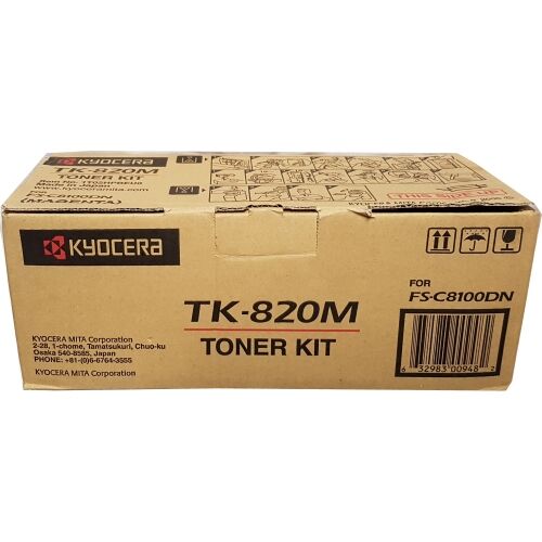 Kyocera TK-820M Magenta Original Toner - FS-C8100 