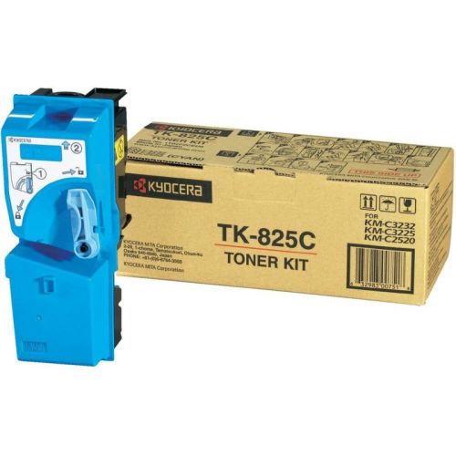 Kyocera TK-825C (1T02FZCEU0) Cyan Original Toner - KM-C2520 / KM-C2525