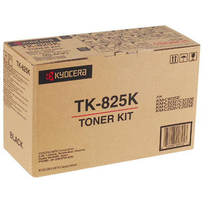 KYOCERA - Kyocera TK-825K (1T02FZ0EU0) Black Original Toner - KM-C2520 / KM-C2525