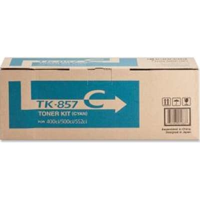 KYOCERA - Kyocera TK-857C (1T02H7CUS0) Cyan Original Toner - TasKalfa 400Ci / 500Ci 