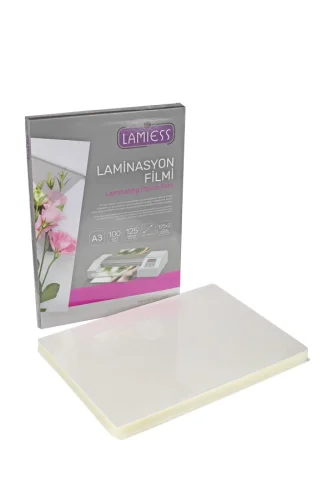 Lamiess A-3 303 X 426 MM 125 Mıc.Mat Polyester Laminasyon Filmi 100Lü - 1