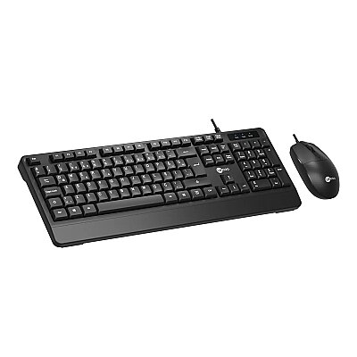 Lecoo CM106 USB Kablolu Türkçe Q Klavye & Mouse Set Siyah - Lenovo