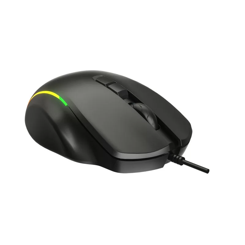 Lecoo MS140 Wired RGB LED Backlit 6400DPI 10 Macro Keys Gaming Mouse Black - 3
