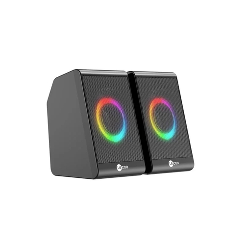 Lenovo Lecoo DS100 1+1 RGB Illuminated Wired Stereo 6W Soundbar Desktop Black Speaker