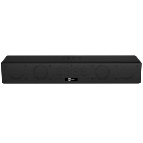 Lenovo Lecoo DS103 RGB Bluetooth Stereo + Clock/Alarm 10W Black Soundbar Speaker