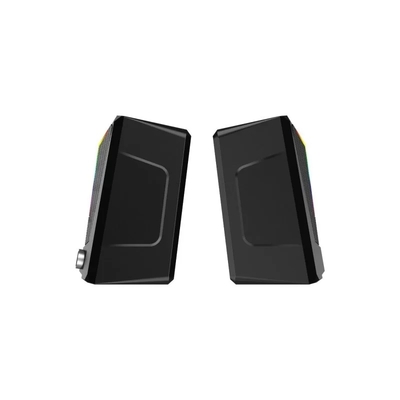 Lenovo Lecoo DS104 RGB Aydınlatmalı USB + 3.5mm Jack 6W Kablolu Kompakt Masaüstü Siyah Hoparlör - Thumbnail