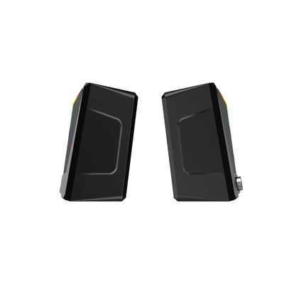 Lenovo Lecoo DS104 RGB Aydınlatmalı USB + 3.5mm Jack 6W Kablolu Kompakt Masaüstü Siyah Hoparlör - Thumbnail