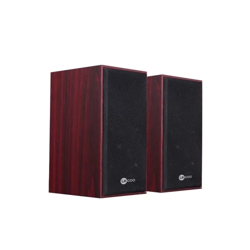 Lenovo Lecoo DS105 5W Stereo Compact Desktop Wooden Speaker with Wired USB + 3.5mm Jack Input