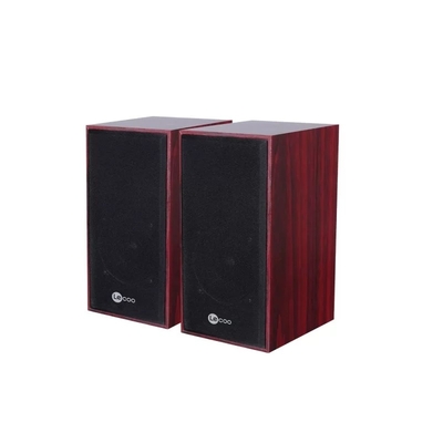 Lenovo Lecoo DS105 5W Stereo Compact Desktop Wooden Speaker with Wired USB + 3.5mm Jack Input - Thumbnail